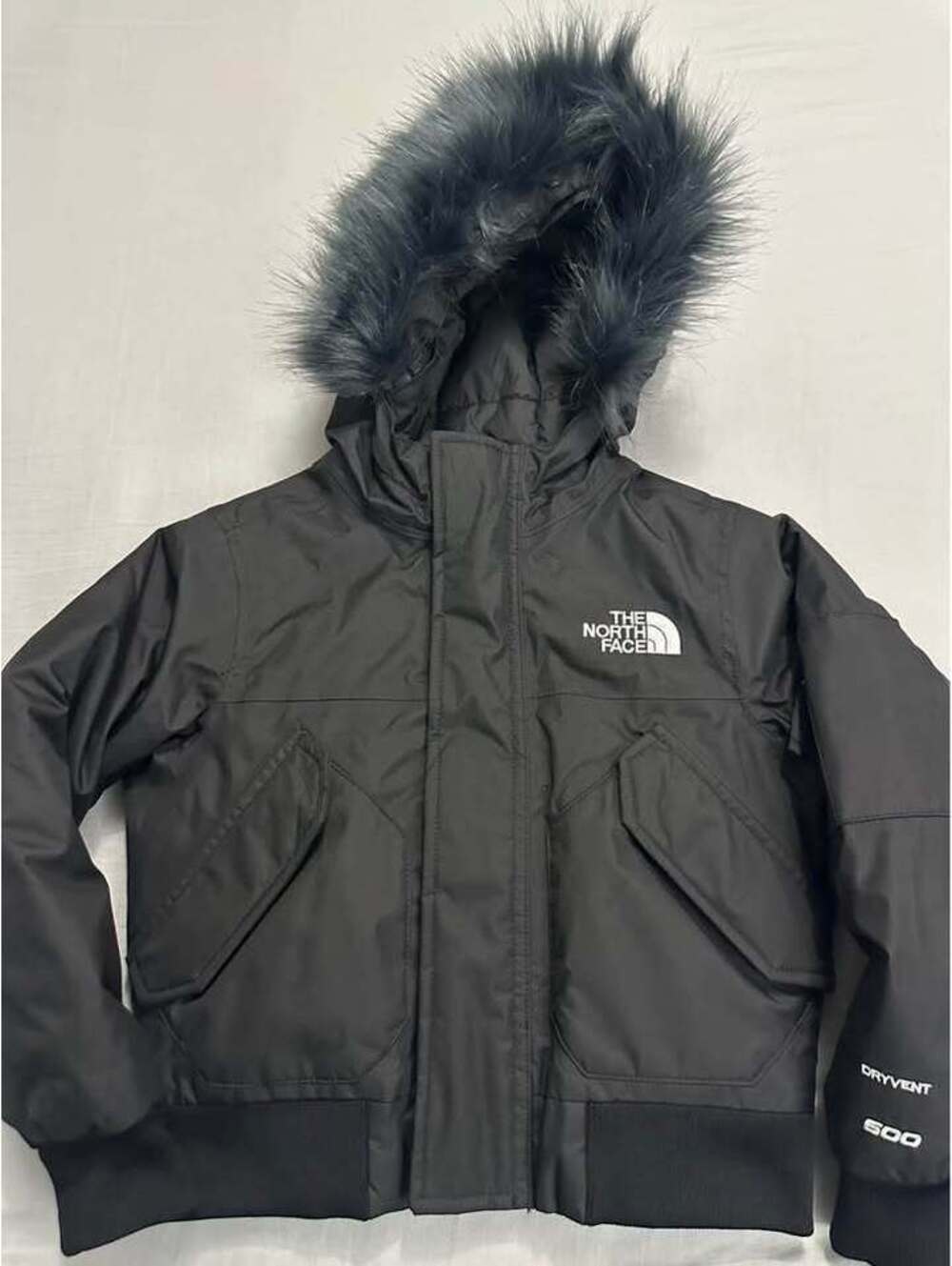 The North Face Boy's DryVent 600 Fur Hooded Jacket XS (6) Used Like New $80